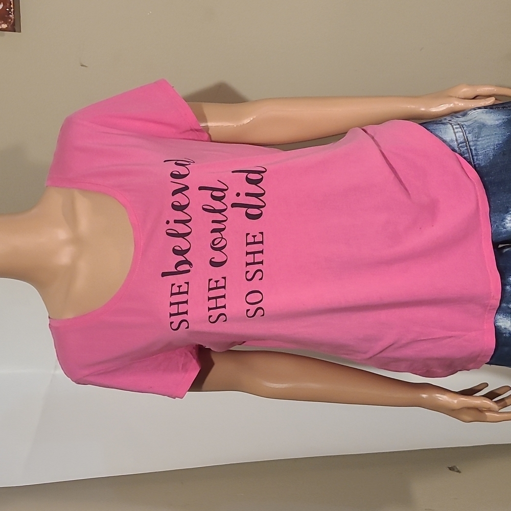 Cato Pink "She believed she could" Tshirt